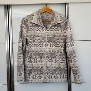 Old Navy Sm snowflake print sweatshirt/cardigan